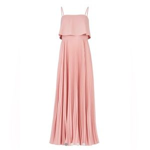Jill Jill Stuart Rose Water Pleated Gown Sz 6